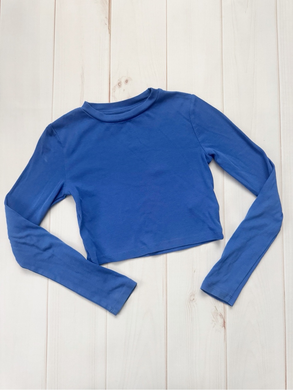 H&M Girls Cropped Long Sleeve Top